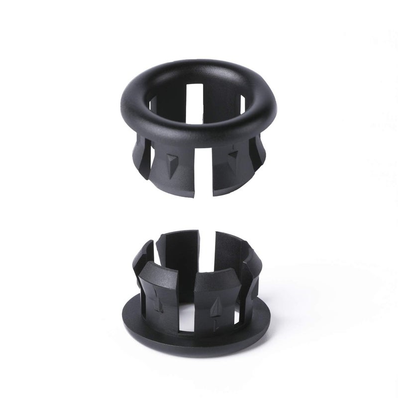 VRSS 6-Claw Bathroom Kitchen Sink Overflow Ring Basin Trim Cover Hole Insert in Caps (2Pcs Black) - Image 3